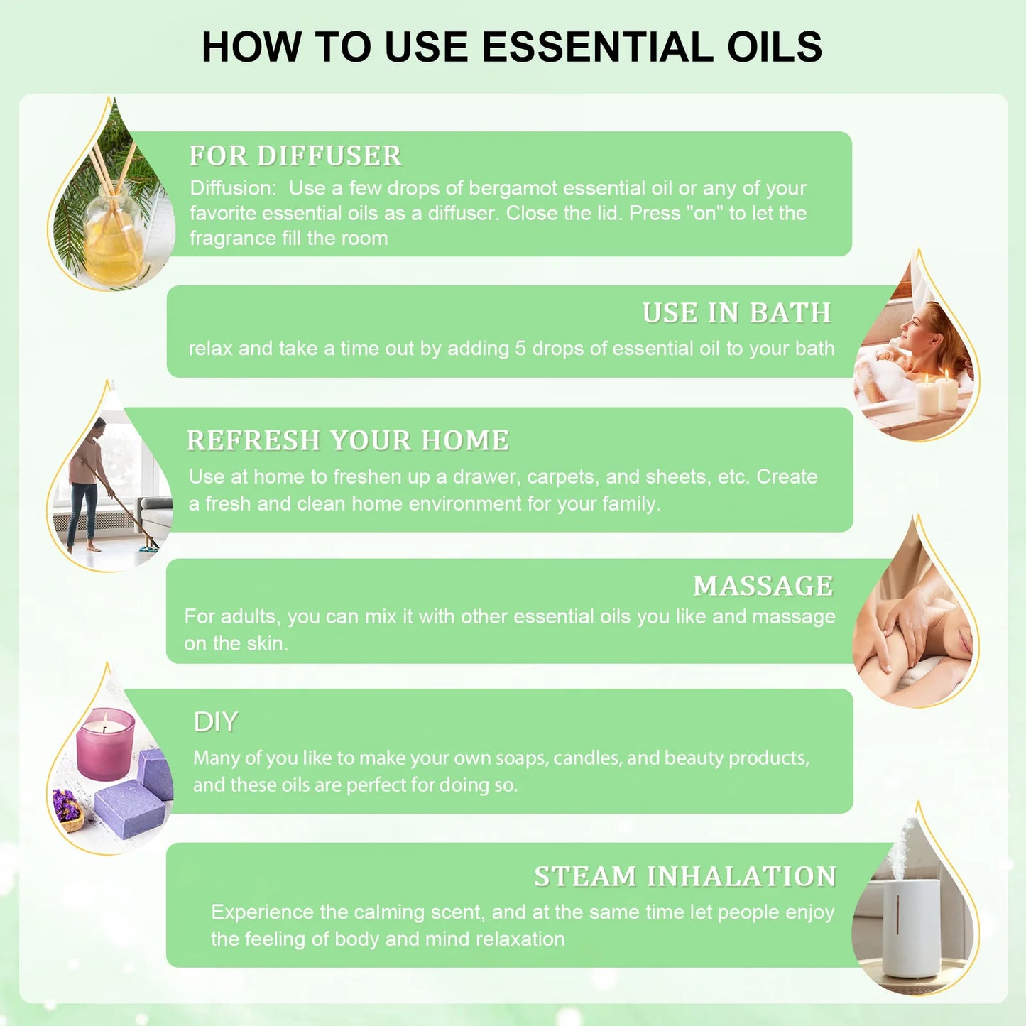 EUQEE 118ML Large Bottle of Essential Oil For Aroma Therapy Humidifier, DIY Soap, Massage