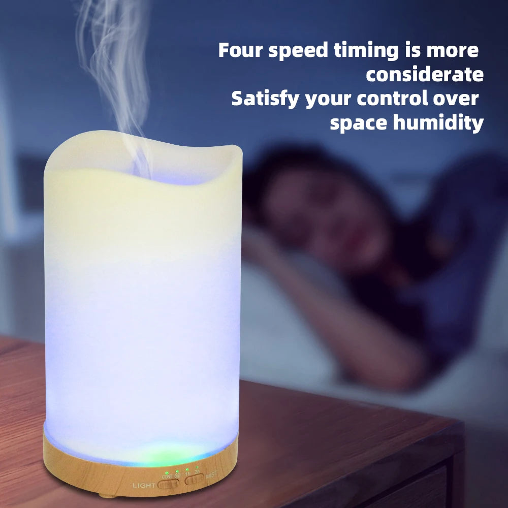 Essential Oil Diffuser with Humidifier, Timer & Night Light ~ Perfect for Bedroom, Office, Yoga