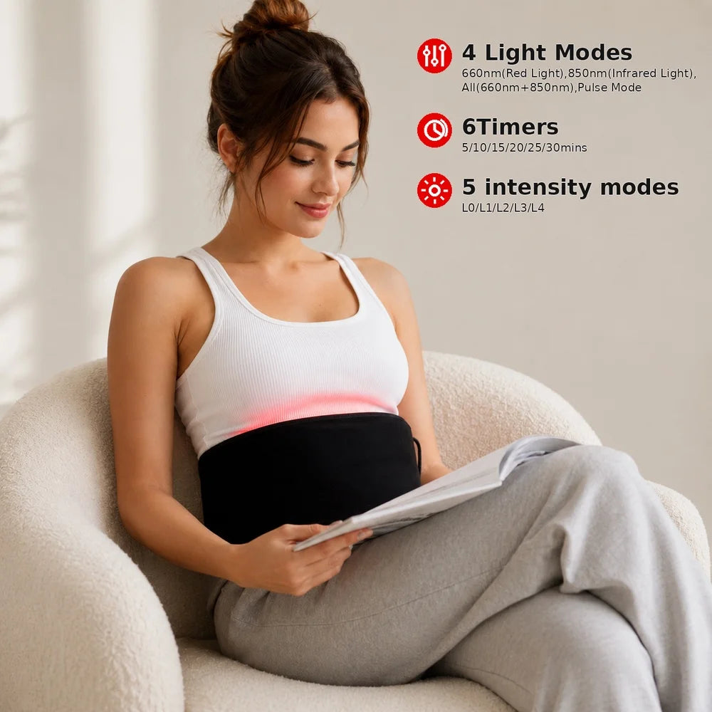 Red Light Therapy Belt 660nm & 850nm Near Infrared — Full Body Pain Relief | StriveRiseFit