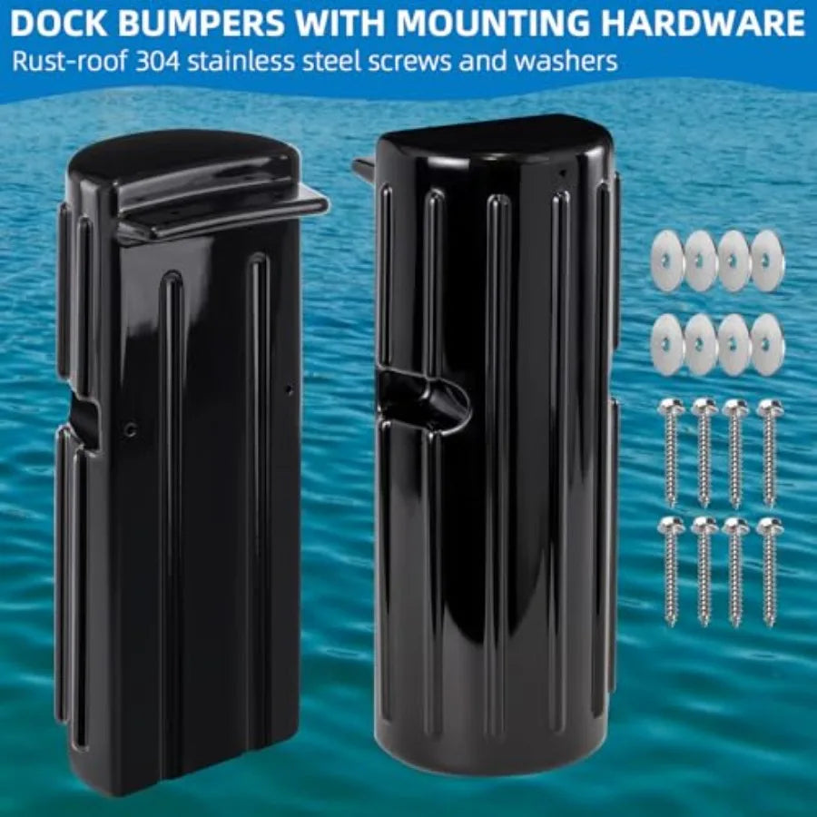 Dock Bumper Fenders 2-Pack | Marine Fender Guard Vertical Edge Protection | StriveRiseFit