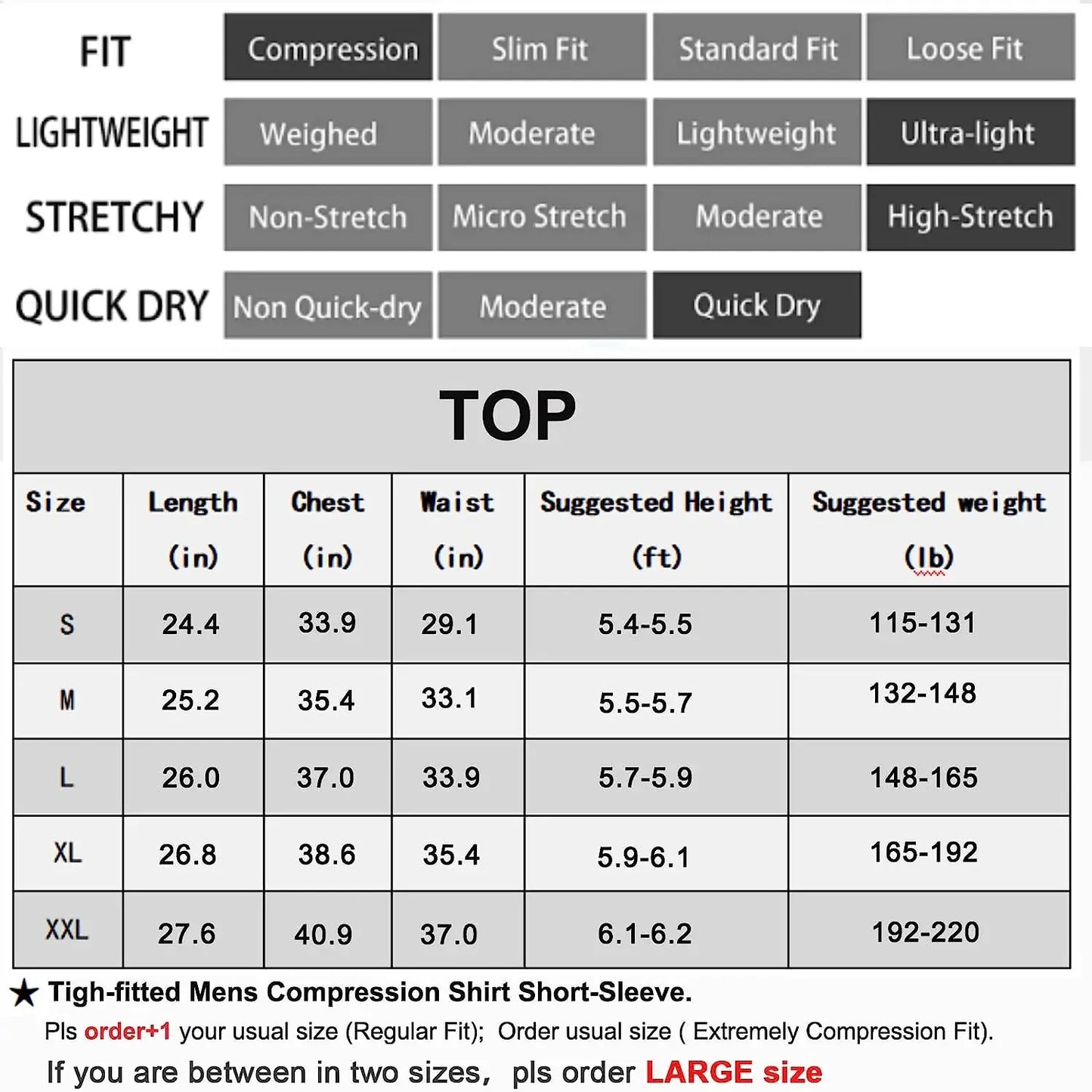 Unisex ~ Men or Woman ~ Compression Shirts Longs Sleeve Workout Gym T-Shirt Running Tops Cool Dry Sports Base Layer Athletic Undershirts