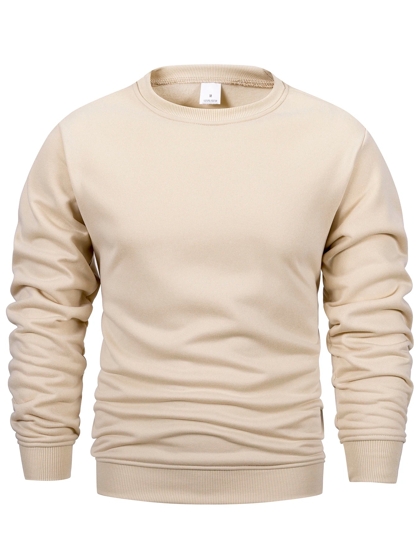 Men's Crew Neck Sweatshirts Solid Color ~ Outdoor Casual Daily Long Sleeve Pullover Sportswear