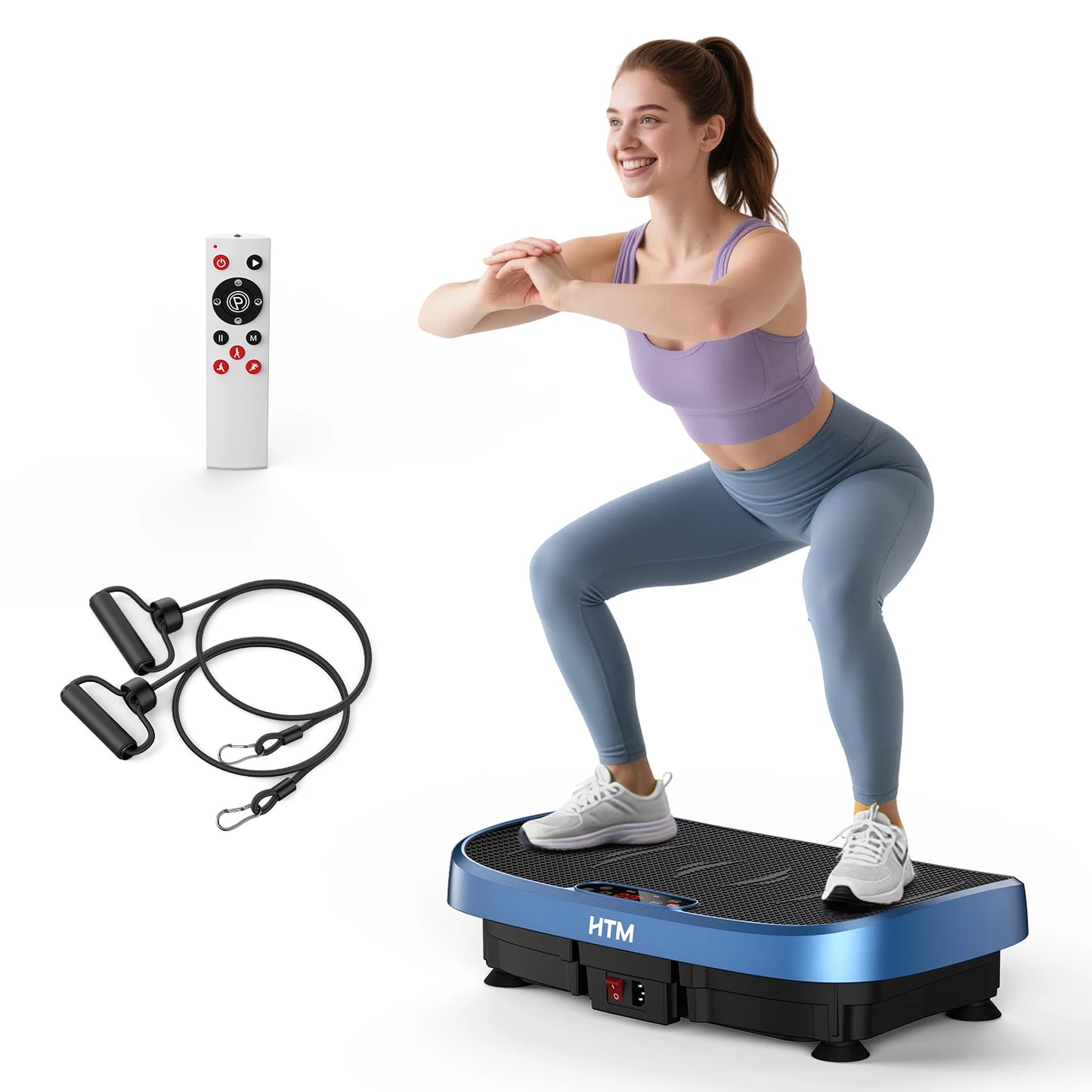 Vibration Plate Exercise Machine – 120 Levels, 330lbs, Quiet Motor, App Control