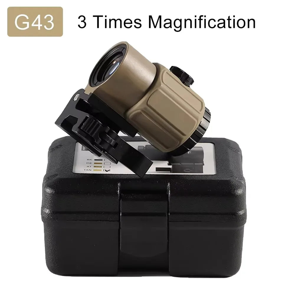 Rifle Magnifier Scope | G33 3.35x / G43 3x / G45 5x | Quick-Detach Side Mount for Picatinny Rail