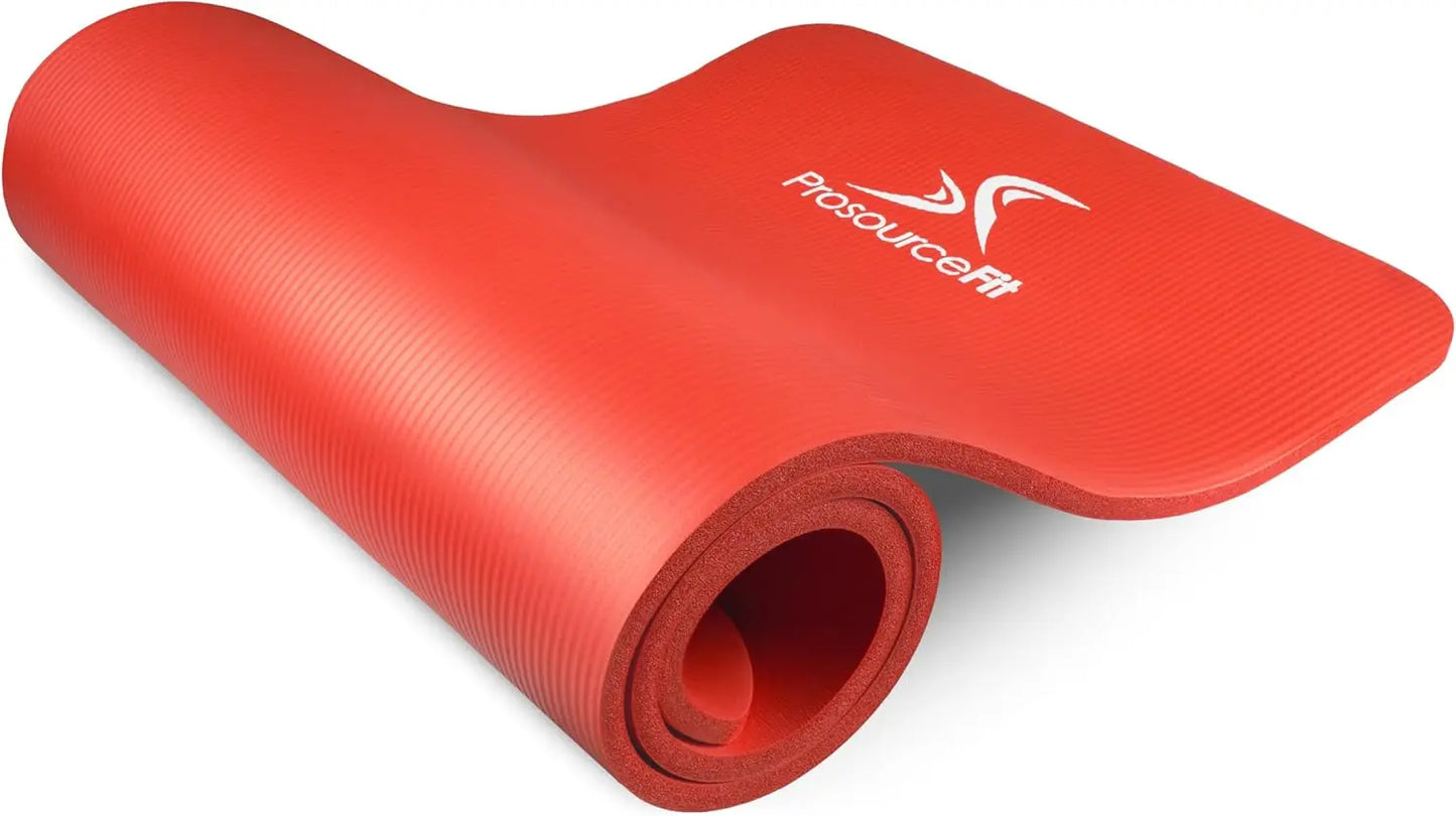 Extra Thick Yoga Mat 1/2" (13mm) NBR Foam, Non-Slip, Water-Resistant, 71x24" with Carrying Strap | StriveRiseFit