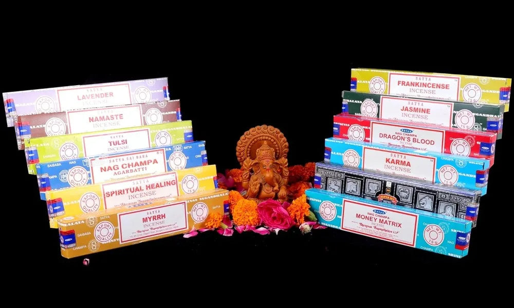 Nag Champa Incense Sticks Set 12 Scents 180g | StriveRiseFit