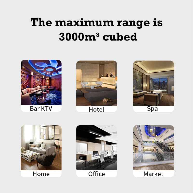 800ml HVAC Commercial Aroma Diffuser Metal Essential Oil Air Purifier | StriveRiseFit