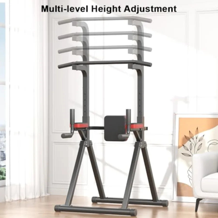 Foldable Power Tower Pull Up & Dip Station, Compact Home Gym | StriveRiseFit