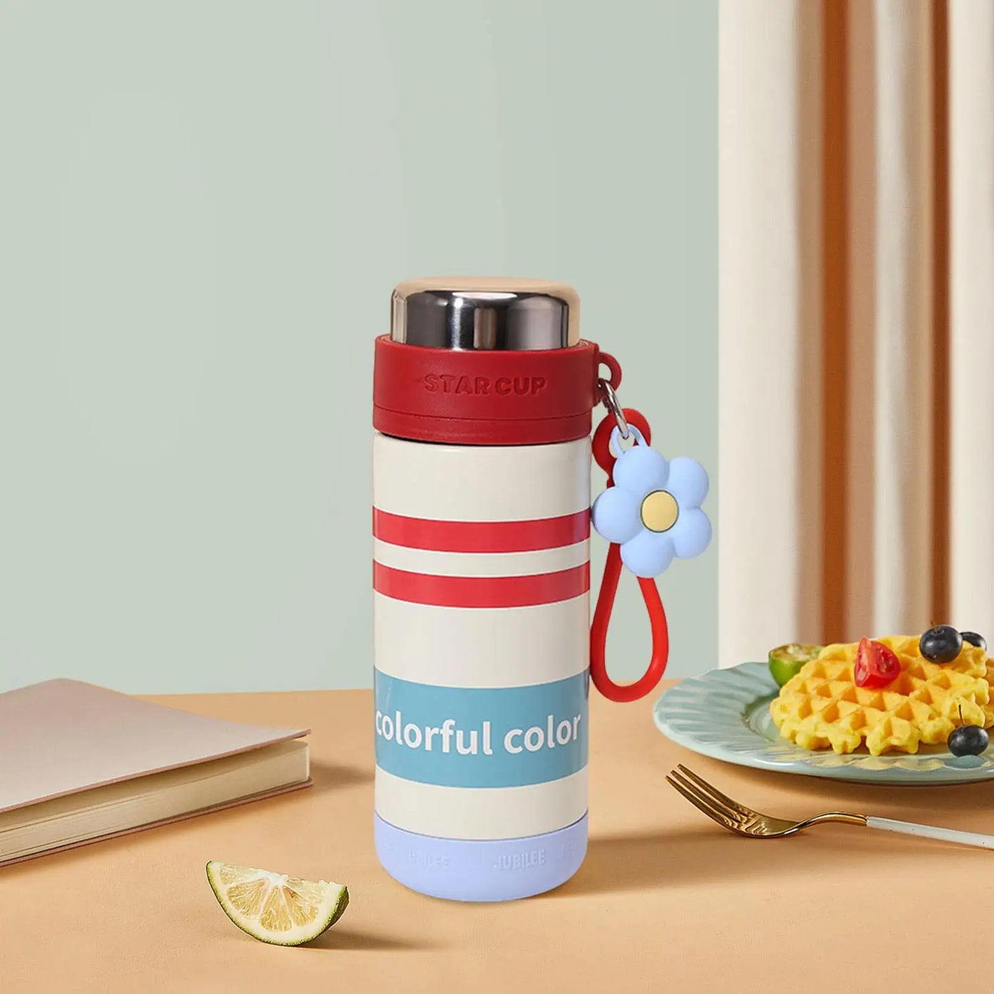Insulated Water Bottle Travel Mug - Large Capacity Thermal Cup