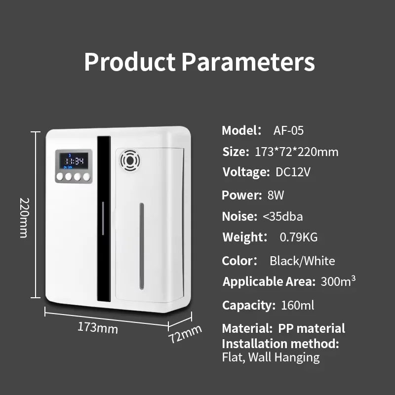 NAMSTE Bluetooth Aroma Diffuser 300m³ Wall Mount or Flat Lay | StriveRiseFit