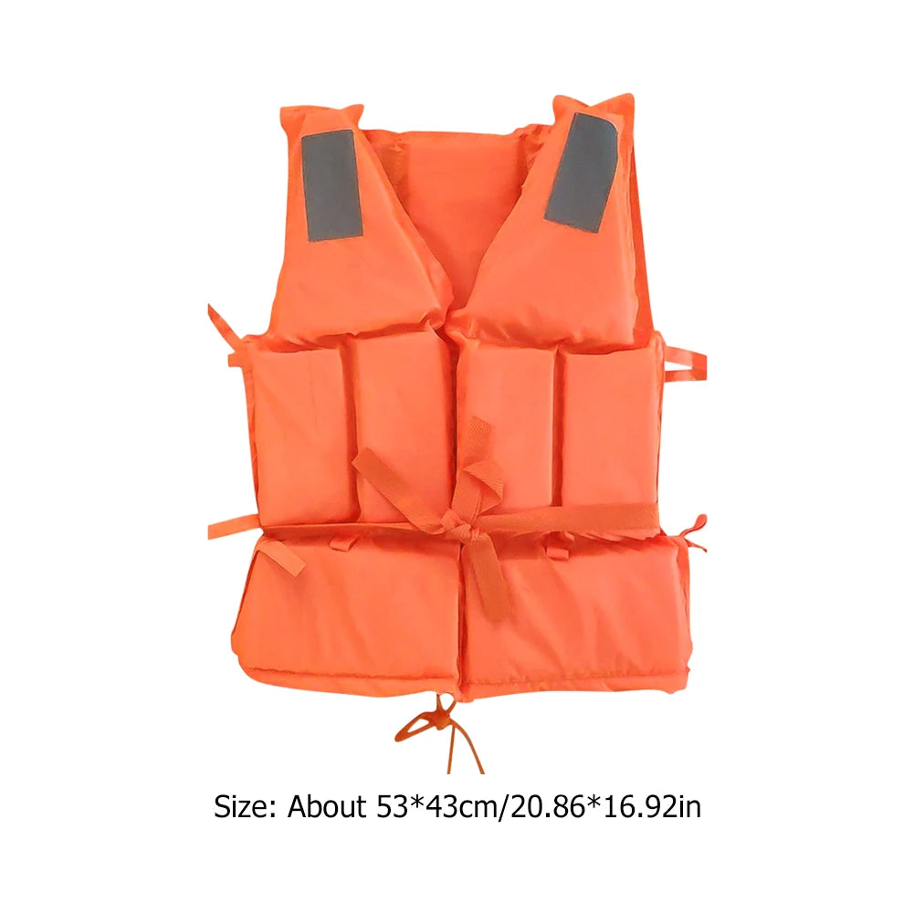 Adult Life Jacket with Whistle Boating Kayaking Drifting Safety Vest | StriveRiseFit
