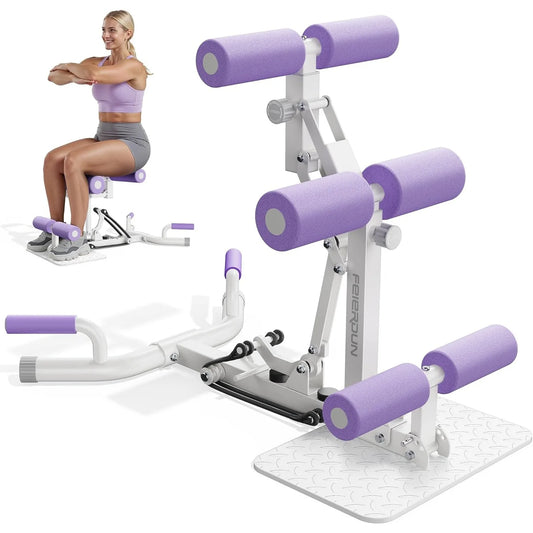 FEIERDUN Adjustable Deep Squat Machine-7 Level Resistance Glute&Leg Trainer for Home,Multi-Functional Equipment for Women