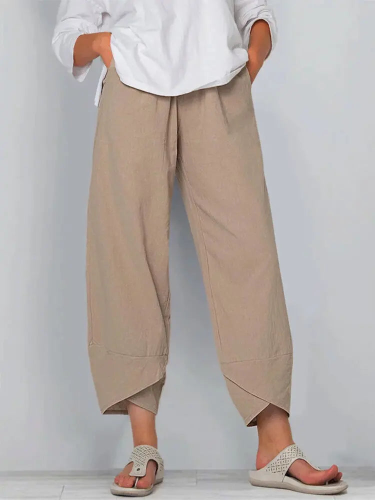 Streetwear Women Clothes Women Pants ~ Joggers Cotton / Linen Casual Autumn Elegant
