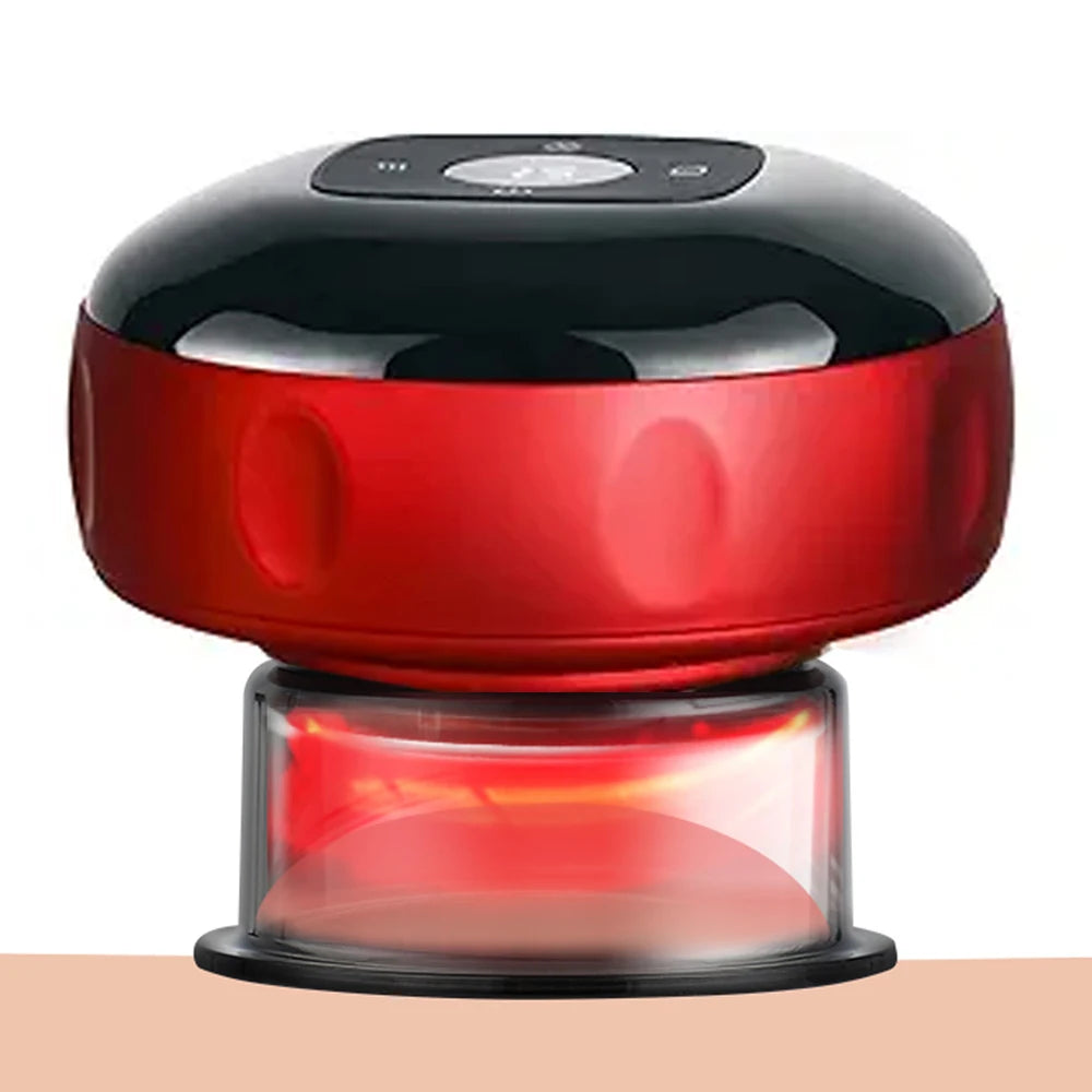 Smart Cupping Therapy Set - 12 Level Electric Cupping with Red Light