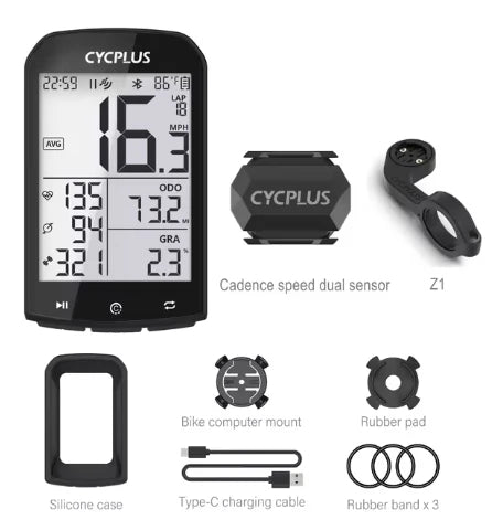 CYCPLUS M1 GPS Bike Computer Bluetooth 5.0 ANT+ Speedometer 2.9" IPX6 | StriveRiseFit