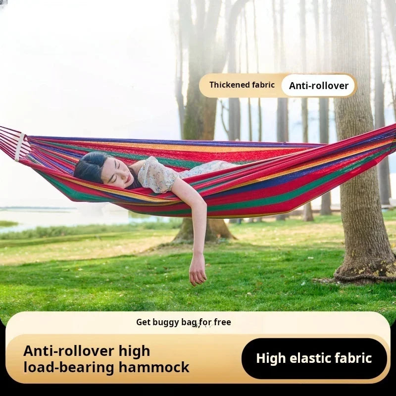 Outdoor Hammock | Anti-Flip | Tree-Friendly Straps | Colorful | 80–250cm | StriveRiseFit
