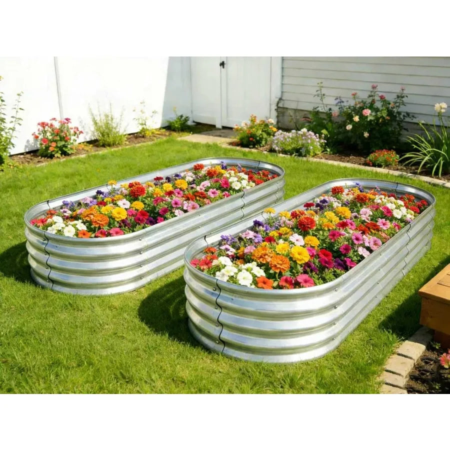 2-Pack Metal Raised Garden Bed — 6 ft × 2 ft Elevated Planter | StriveRiseFit