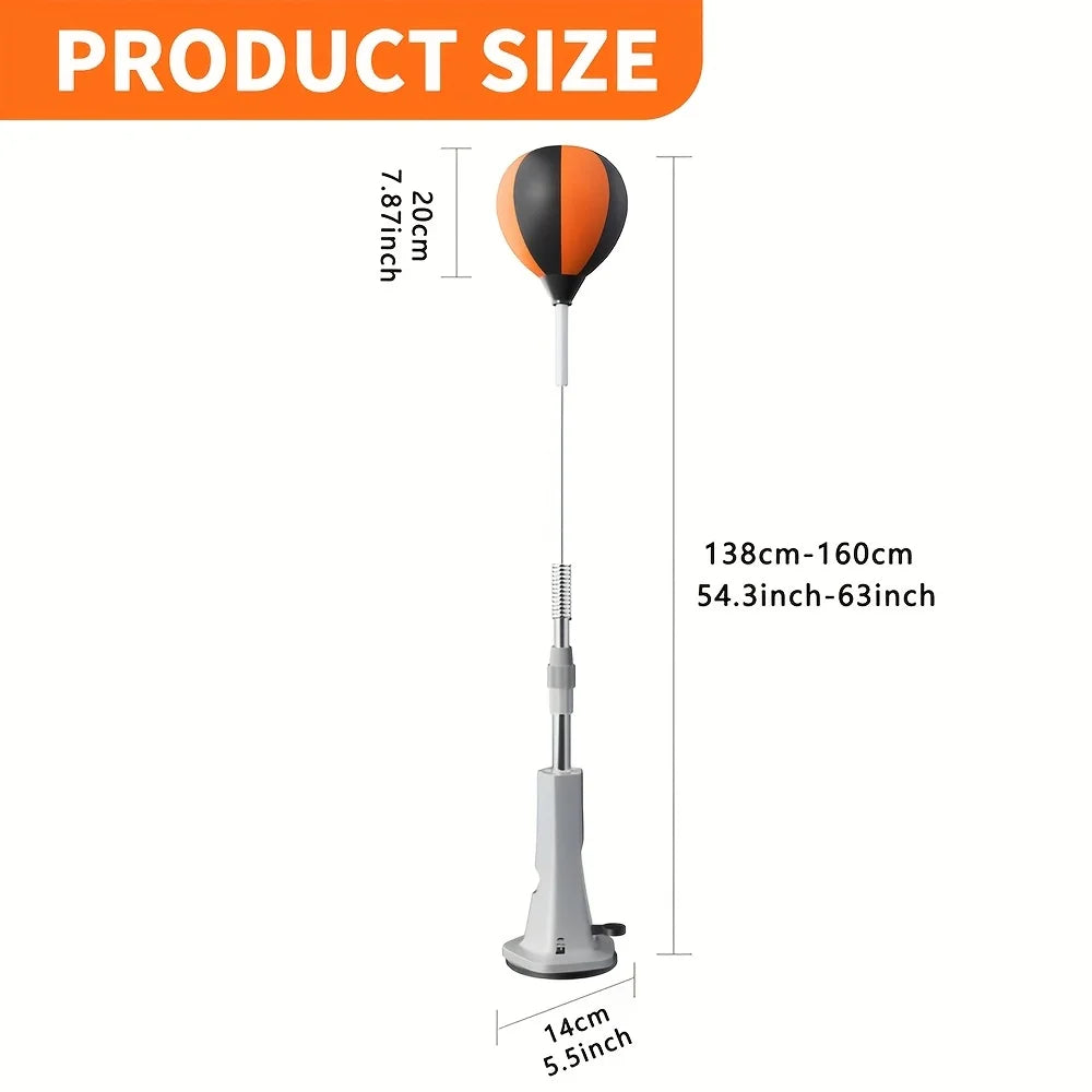 COBASPORT Indoor Reaction Punching Ball | Adjustable Speed & Height, Suction Cup, Adults & Youth