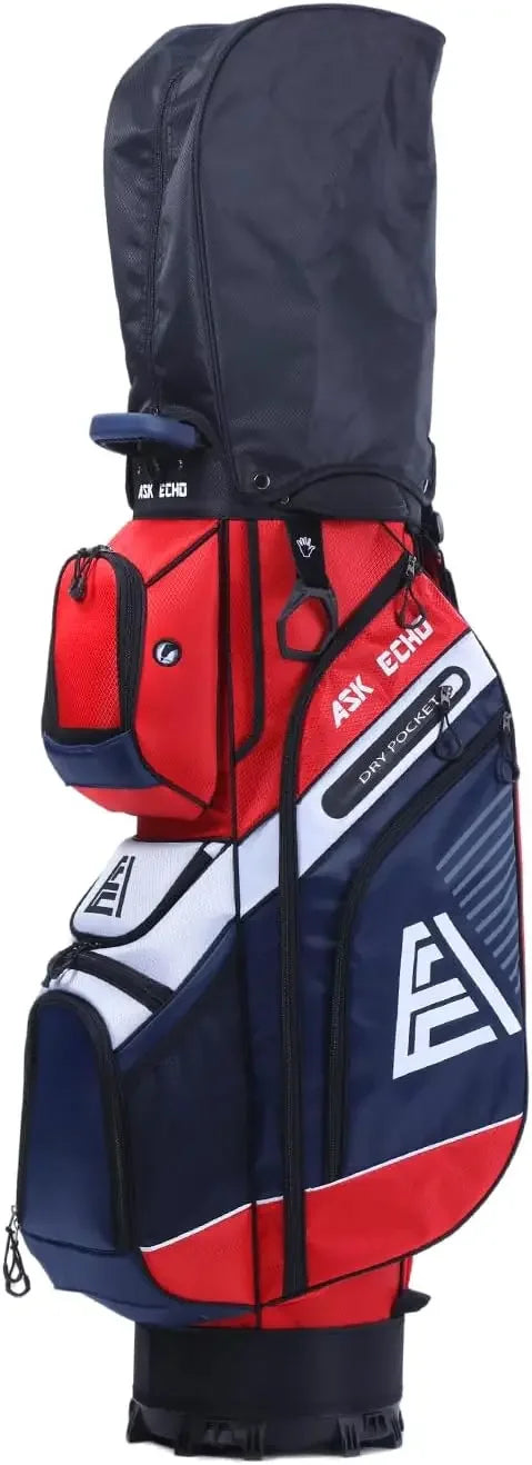 Premium 14-Way Golf Cart Bag with Rain Cover & Cooler Pocket | StriveRiseFit
