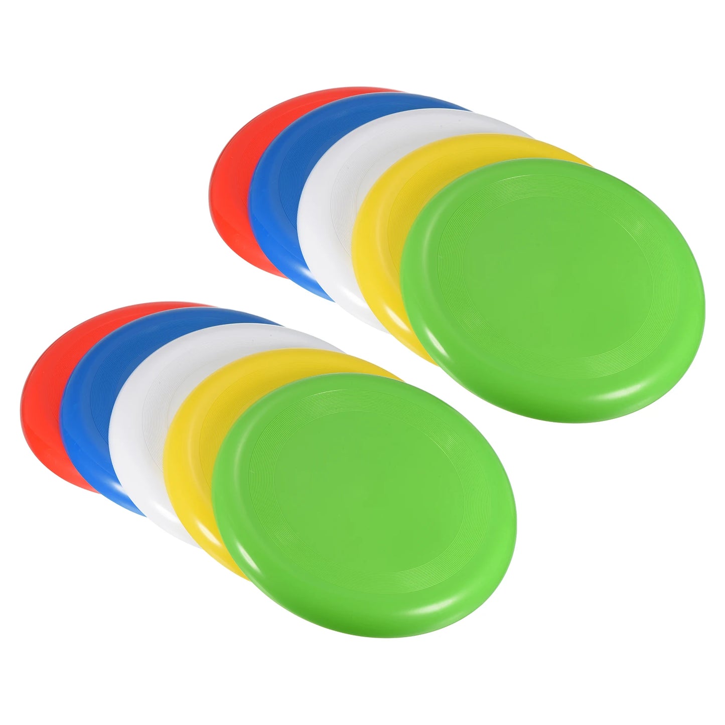10-Pack 9" Flying Disc Set, 5 Colors for Beach, Lawn & Outdoor Games | StriveRiseFit
