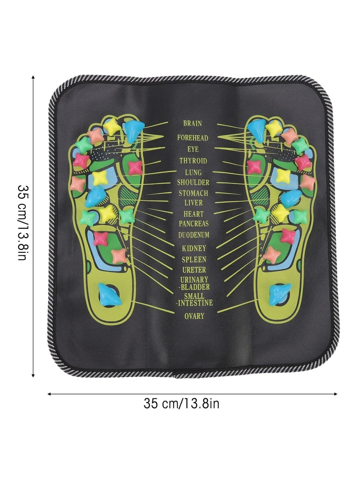 Pebble Acupressure Foot Massage Pad, Reflexology Pressure Plate for Home Use | StriveRiseFit