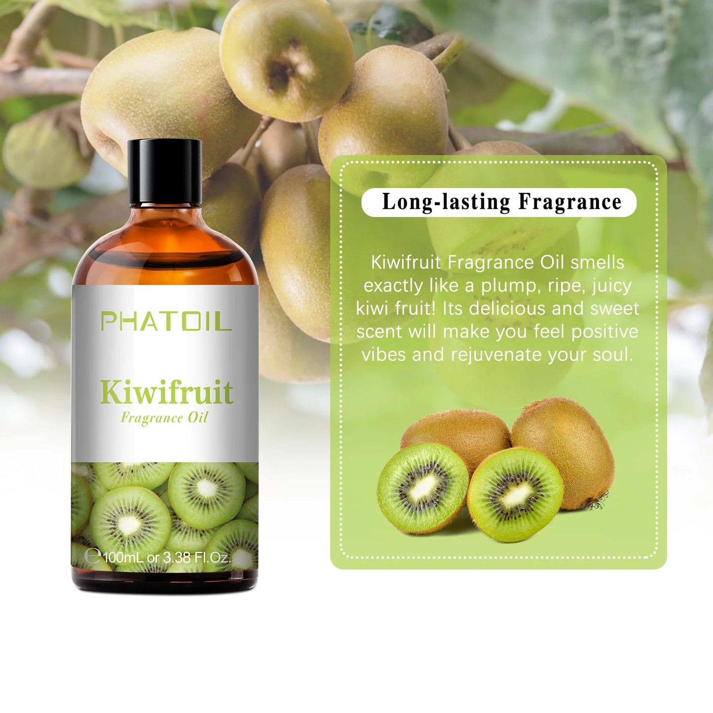 PHATOIL 100ML Fruit Fragrance Oils - Coconut, Vanilla, Apple & More | StriveRiseFit