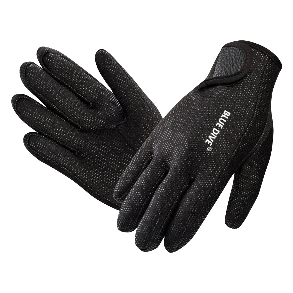 1.5mm Neoprene Gloves Adults Women Men Wetsuit Gloves Five Finger Warm Wetsuit ~ Winter Gloves for Scuba Diving, Snorkeling, Surfing