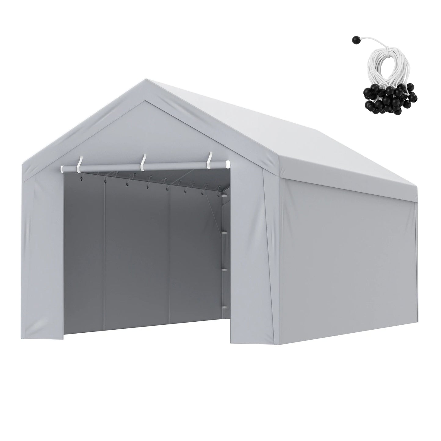 VEVOR 10x20 ft Carport Replacement Canopy Cover — Heavy-Duty Waterproof & UV-Resistant (Frame Not Included)