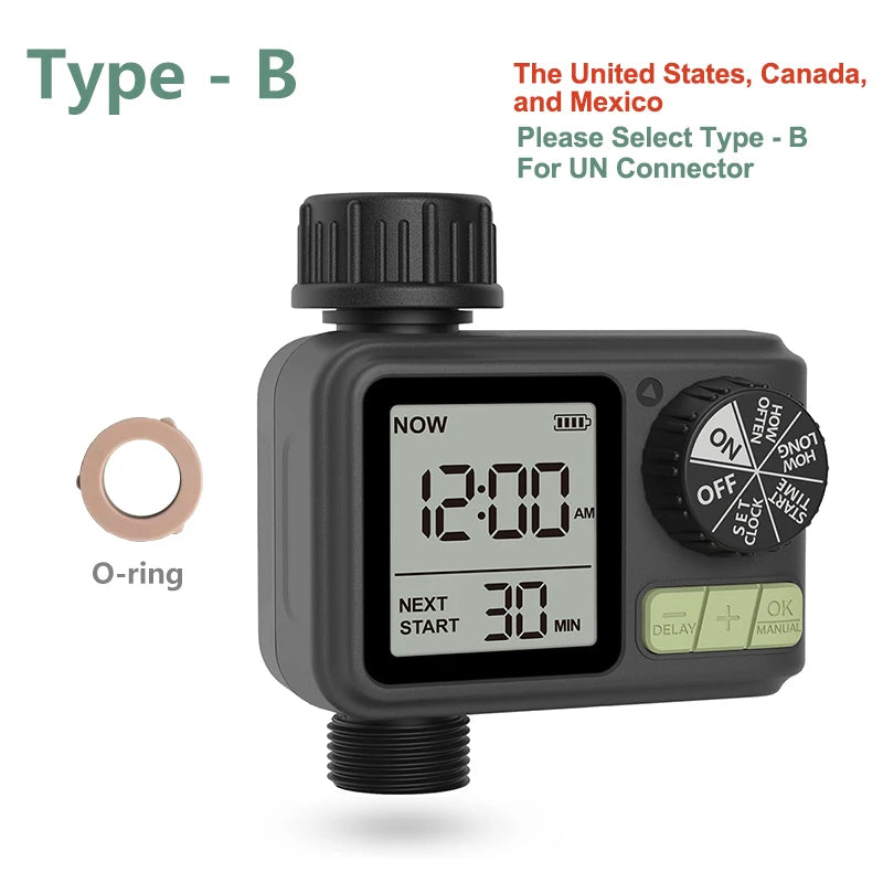Automatic Garden Water Timer | LCD Display | Rain Delay | Yard & Greenhouse | StriveRiseFit