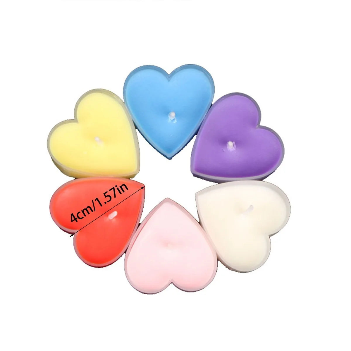 9-Piece Heart-Shaped Scented Candles for Weddings & Romance | StriveRiseFit