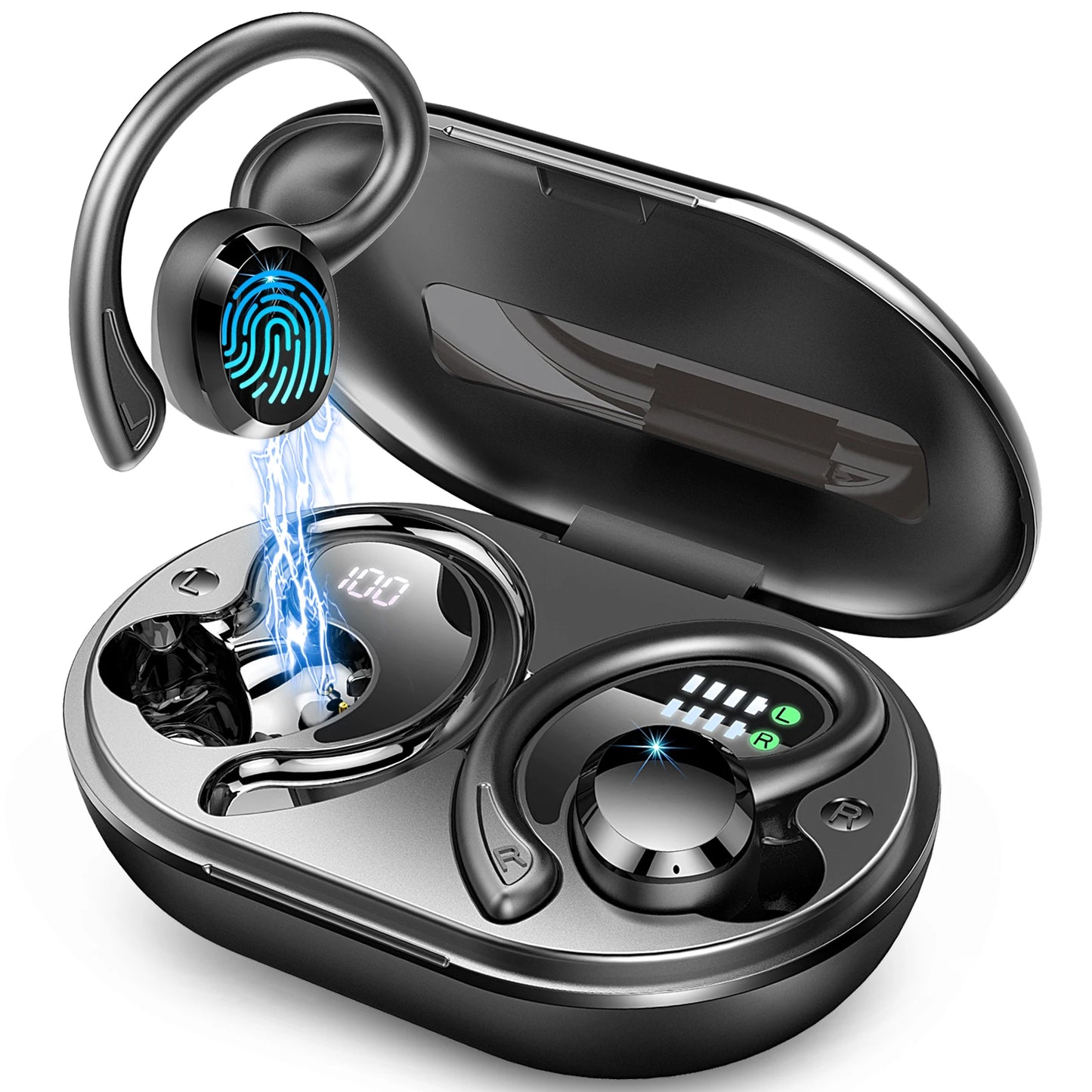 Wireless Earbuds Bluetooth 5.3 - Noise Cancelling, 48H Playtime | StriveRiseFit