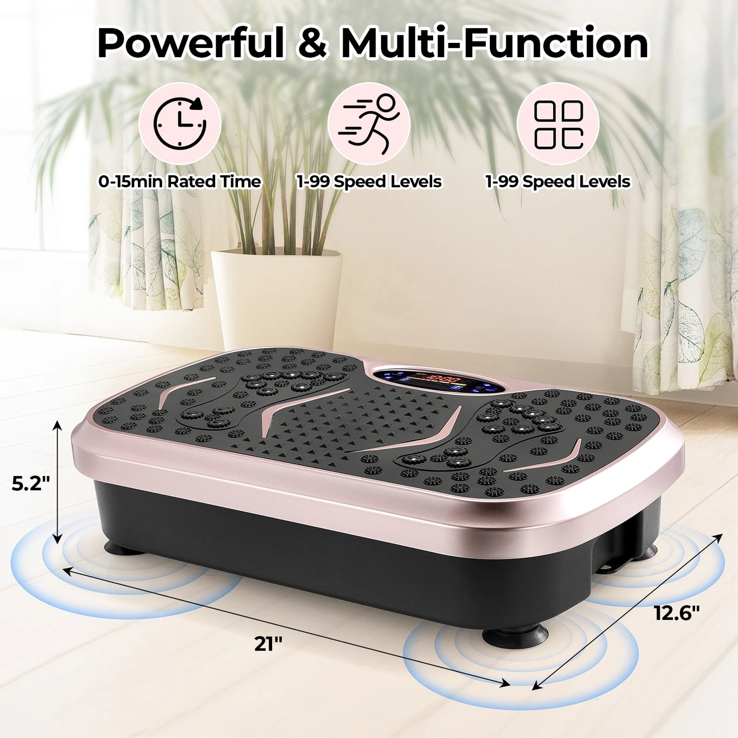 Vibration Plate Exercise Machine - Whole Body Workout Platform | StriveRiseFit