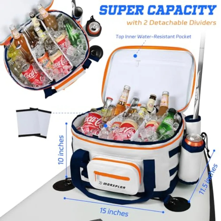 Waterproof Paddle Board Cooler Bag 24-Can SUP Deck Kayak Cooler Bag | StriveRiseFit