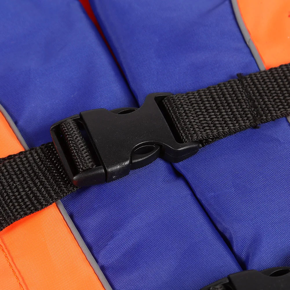 Kids Life Jacket with Whistle & Reflective Strips Adjustable Float Vest for Water Sports | StriveRiseFit