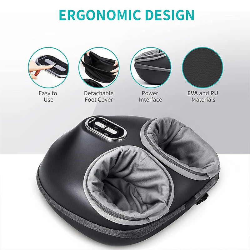 Nekteck Shiatsu Foot Massager - Heating Therapy & Air Compression