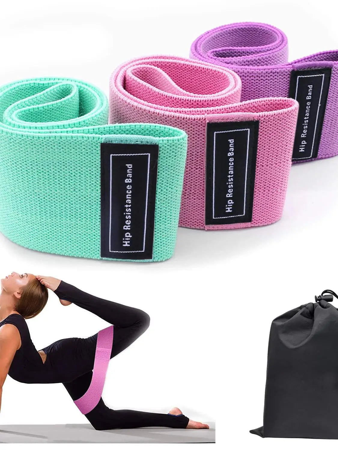 3-Piece Resistance Bands Set for Legs & Glutes Training | StriveRiseFit