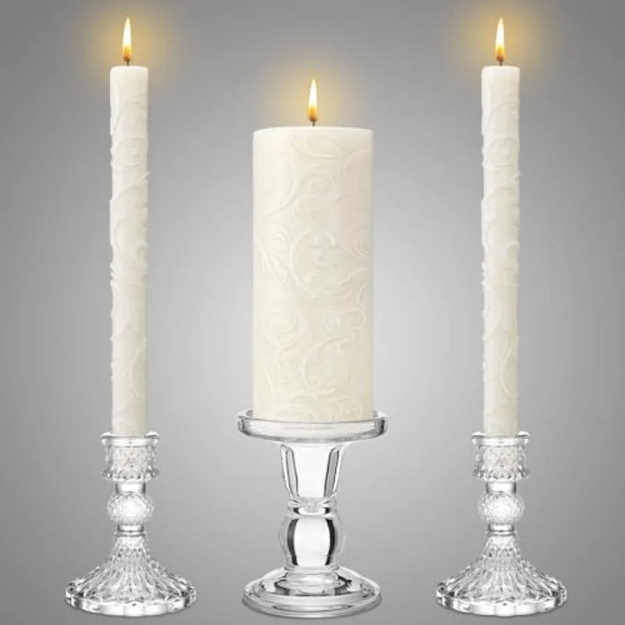 Wedding Unity Candle Set with Holder 12 Styles | StriveRiseFit