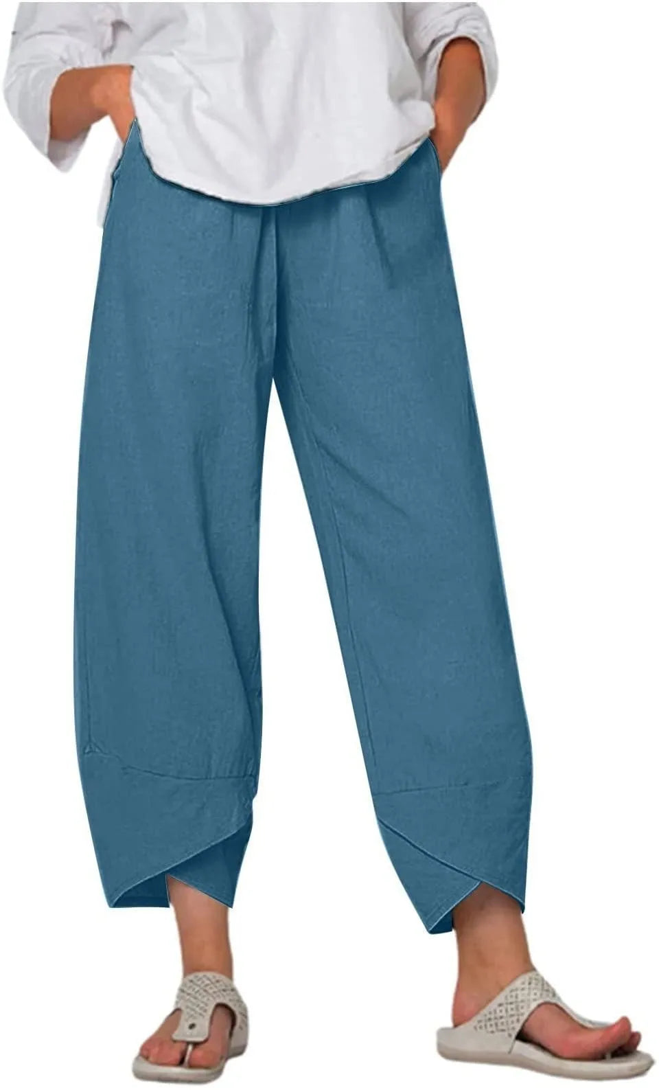 Streetwear Women Clothes Women Pants ~ Joggers Cotton / Linen Casual Autumn Elegant