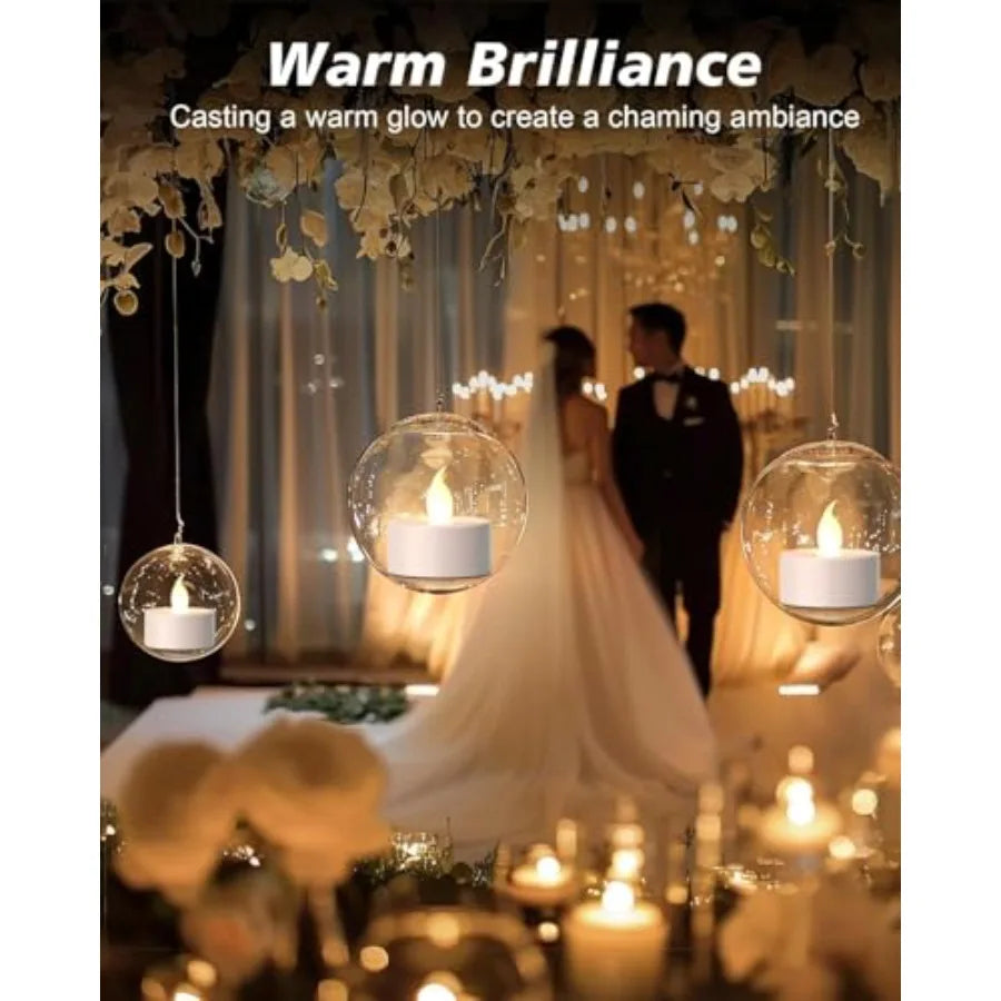 200-Pack Flameless LED Tea Light Candles 200-Hour Realistic Flicker | StriveRiseFit