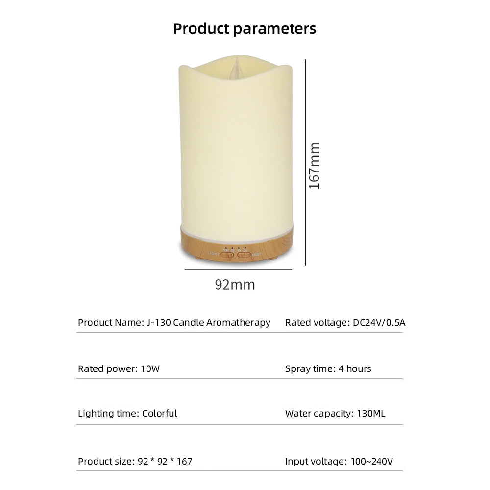 Essential Oil Diffuser with Humidifier, Timer & Night Light ~ Perfect for Bedroom, Office, Yoga