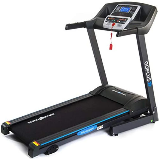 2.25HP Electric Folding Treadmill with Incline, Walking Running Jogging Fitness Machine with Blue Backlit LCD Display