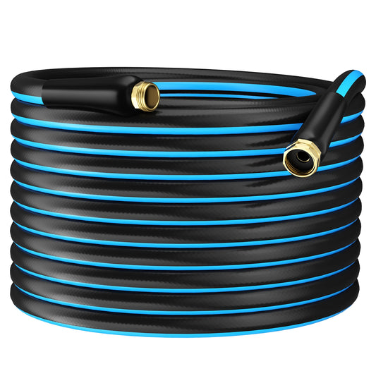 GardenJoy Heavy-Duty PVC Garden Hose | 5/8" | 25–100 ft | Kink-Free | Brass Connectors
