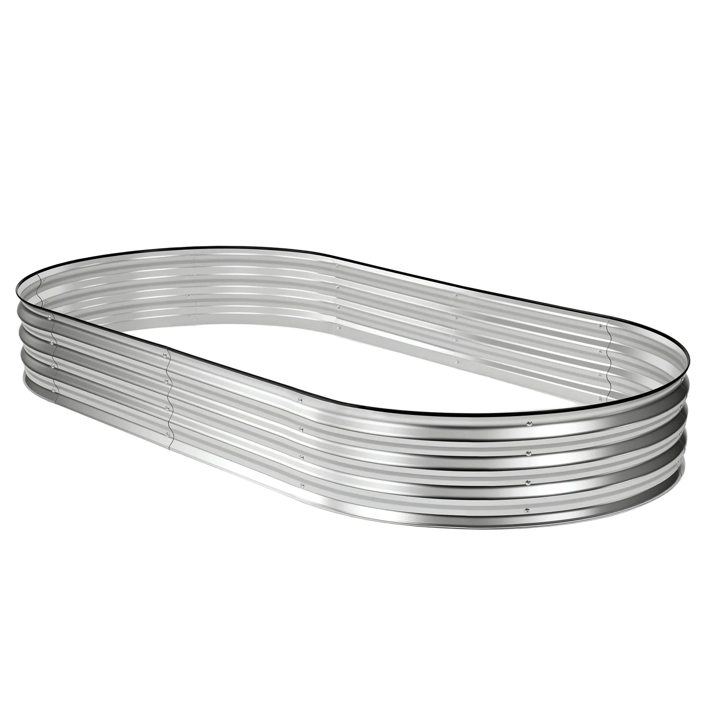 Metal Raised Garden Bed | 8x4x1 ft | Galvanized Steel | Open Bottom | StriveRiseFit