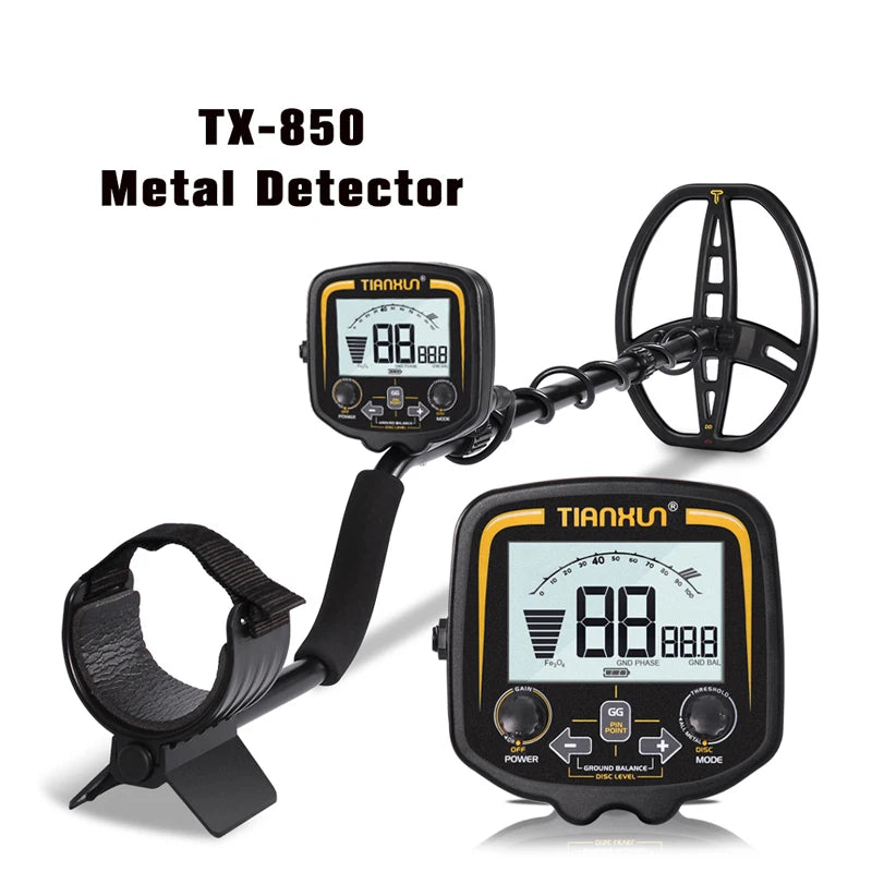 TX-850 Underground Metal Detector — 2.5m Depth, 7 Modes, 11" DD Coil | StriveRiseFit