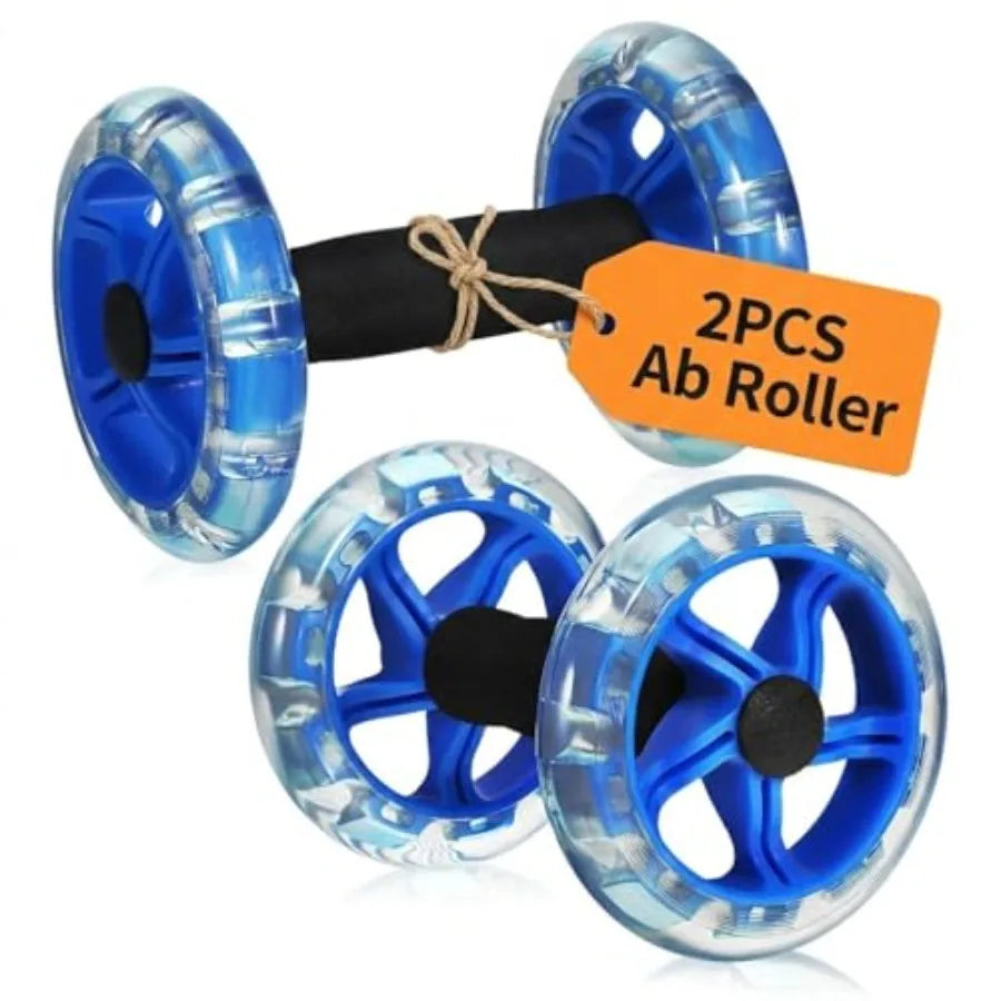 2-Piece Ab Roller Wheel & Dumbbell Set for Core & Strength Training | StriveRiseFit