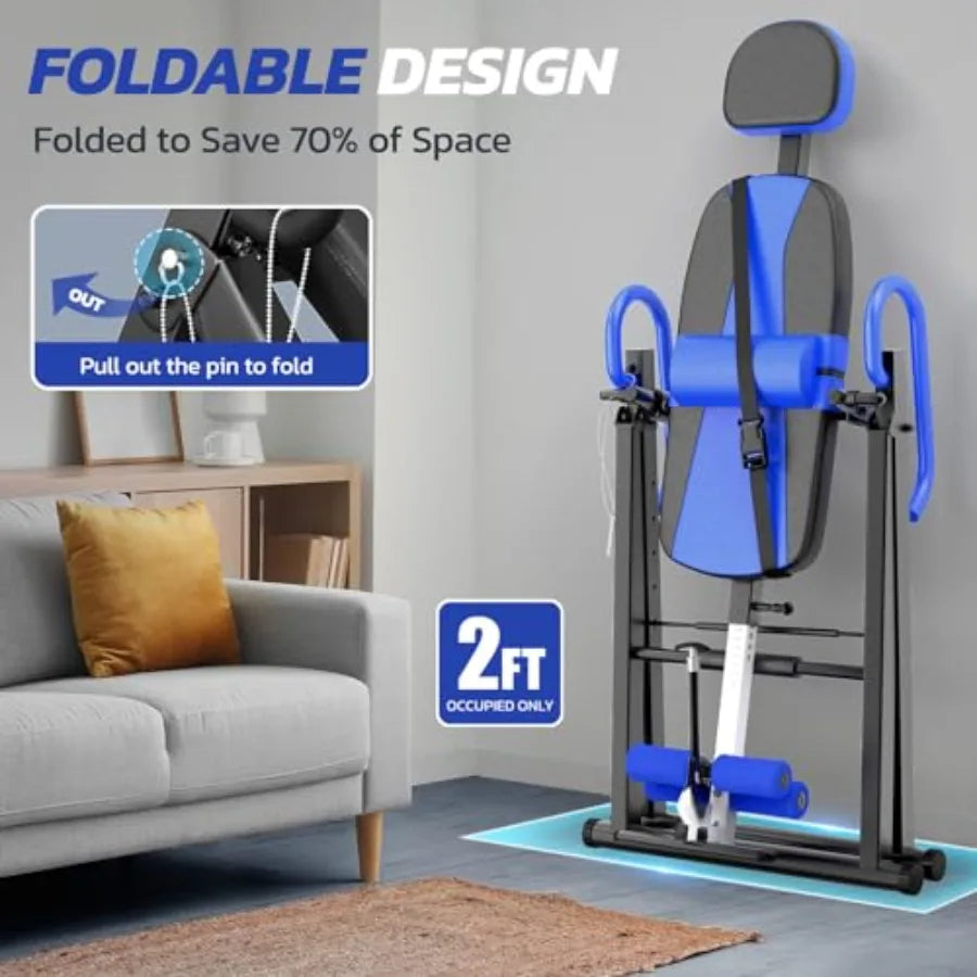 Gravity Inversion Table for Back Pain Relief with Lumbar Support & Easy Assembly | StriveRiseFit