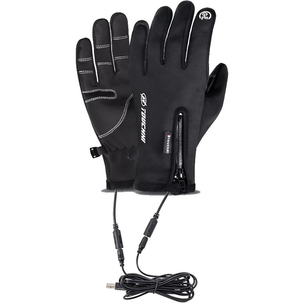Winter Gloves for Men or Women ~ Heating Warm Touchscreen Gloves ~ USB ~ Winter Electric Heated Gloves