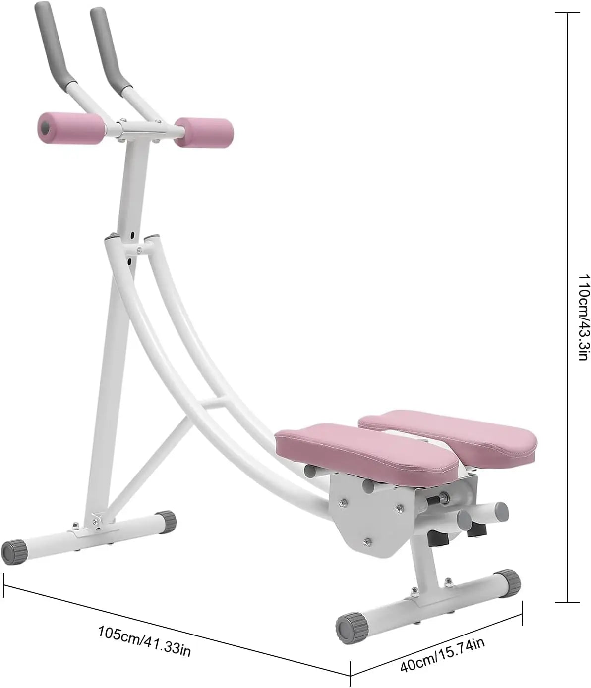 Adjustable Ab Trainer Machine with LED Display | 3-Gear, 330 LBS, Foldable, Full Body Shaping