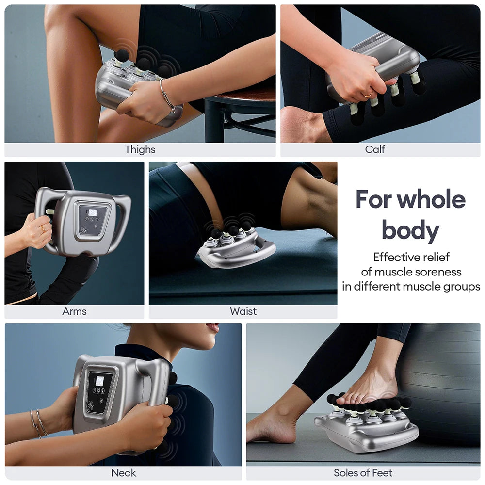 24-Head Fascia Gun | 9 Modes, Full Body Muscle Massager | StriveRiseFit