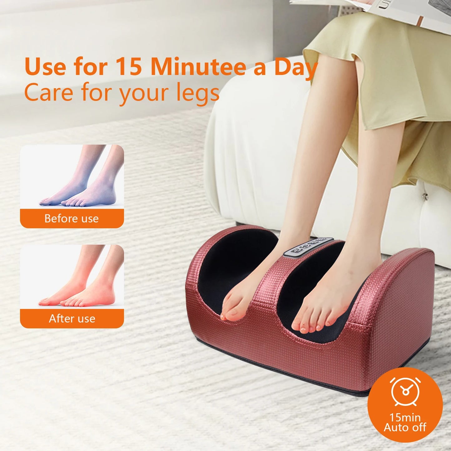 Foot Massage Machine, Foot Kneading, Electric Heating, Christmas Gifts, Valentine's Day Gifts